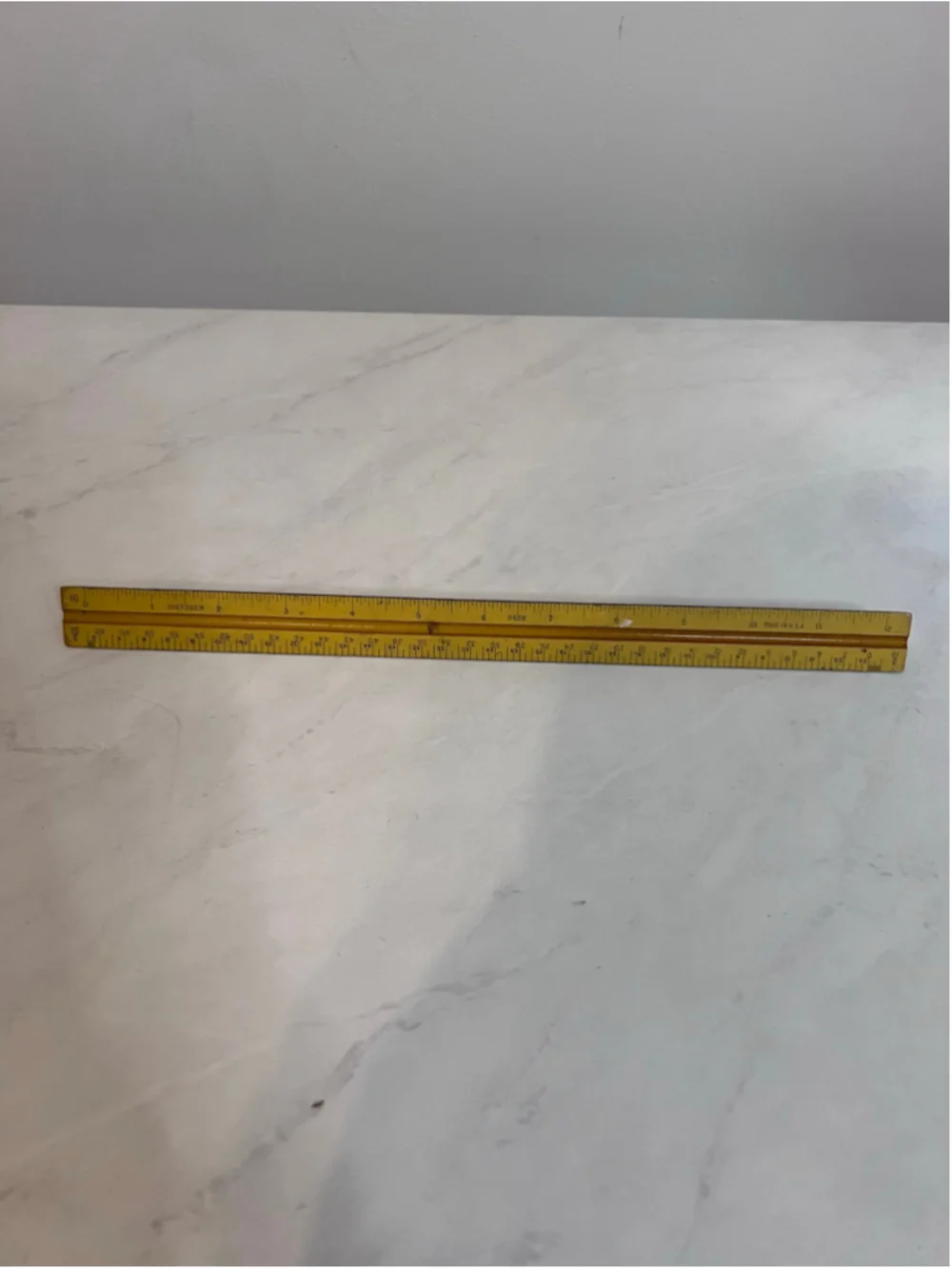 Dietzgen Vintage Triangular Architect Scale Ruler One Size Yellow Black